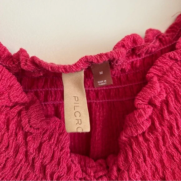 Anthropologie Pilcro Puff-Sleeve Ruched Top - Picture 8 of 8